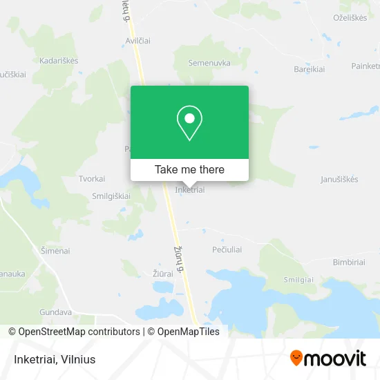 Карта Inketriai