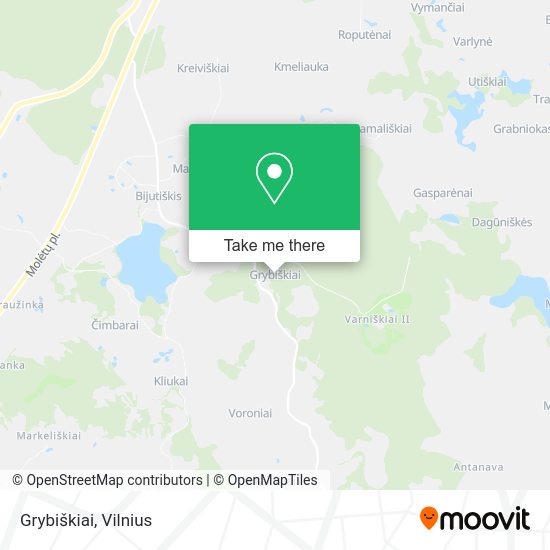 Карта Grybiškiai