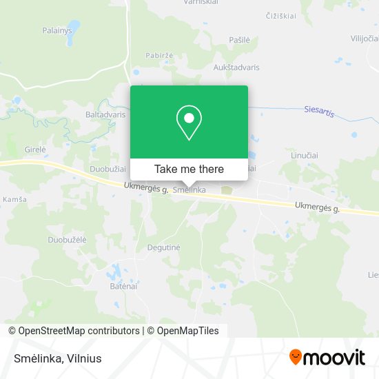 Карта Smėlinka