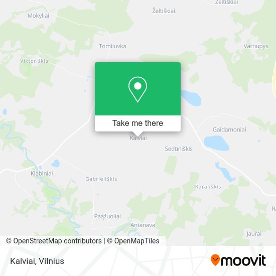 Карта Kalviai