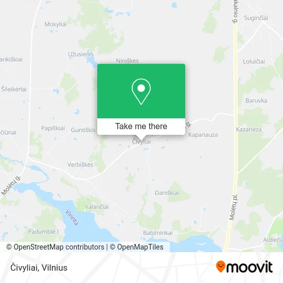 Карта Čivyliai