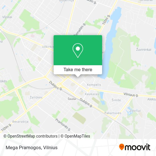 Карта Mega Pramogos