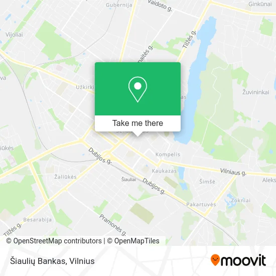 Карта Šiaulių Bankas