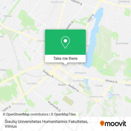Карта Šiaulių Universitetas Humanitarinis Fakultetas