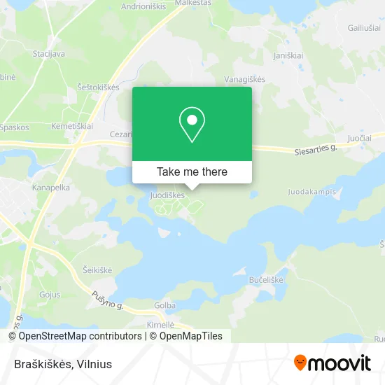 Карта Braškiškės