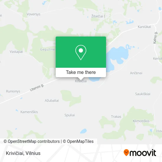 Карта Krivičiai