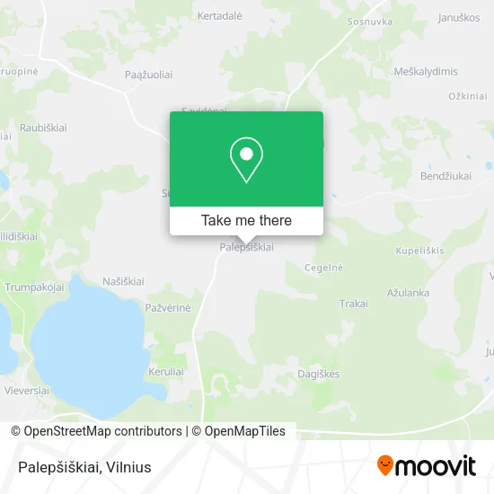 Карта Palepšiškiai