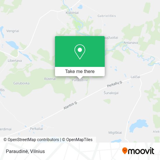 Карта Paraudinė