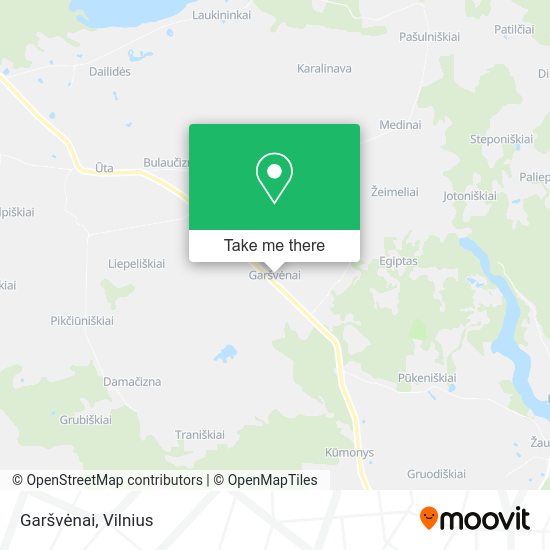 Карта Garšvėnai