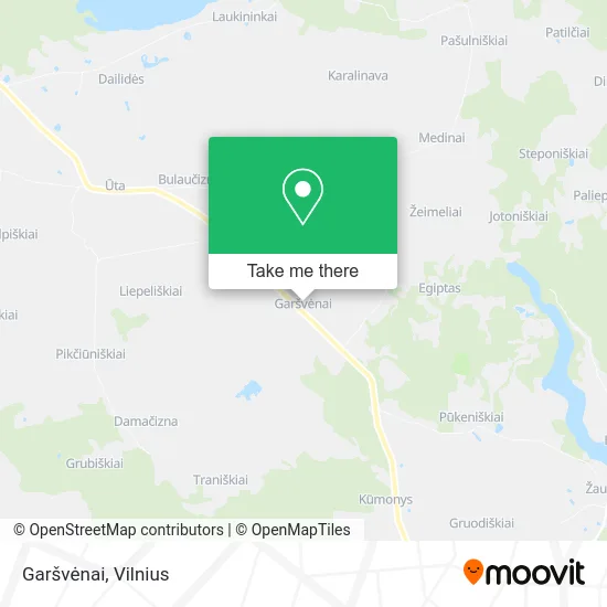 Карта Garšvėnai