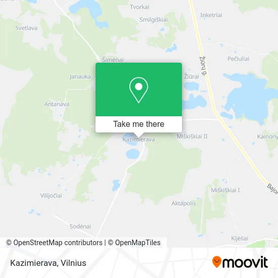 Карта Kazimierava