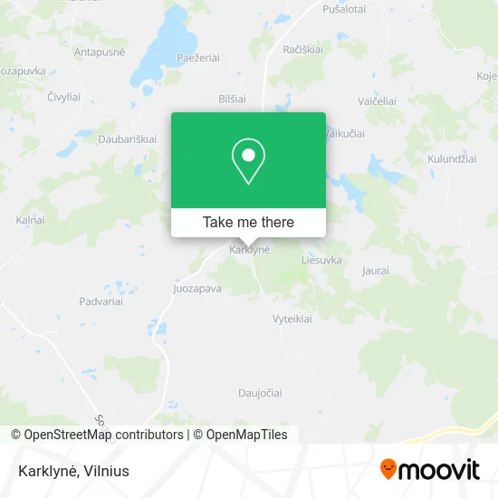 Карта Karklynė