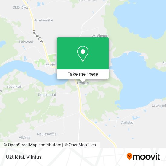 Карта Užtilčiai