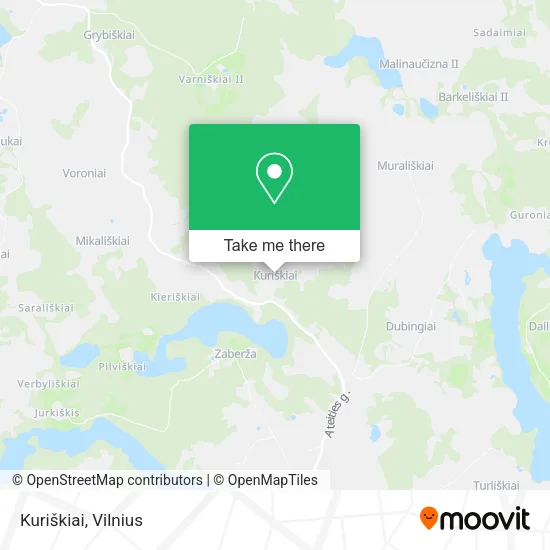 Карта Kuriškiai