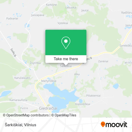 Карта Šarkiškiai