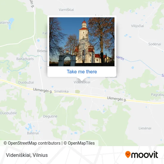 Карта Videniškiai