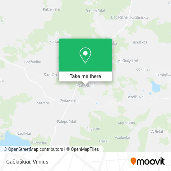 Карта Gačkiškiai