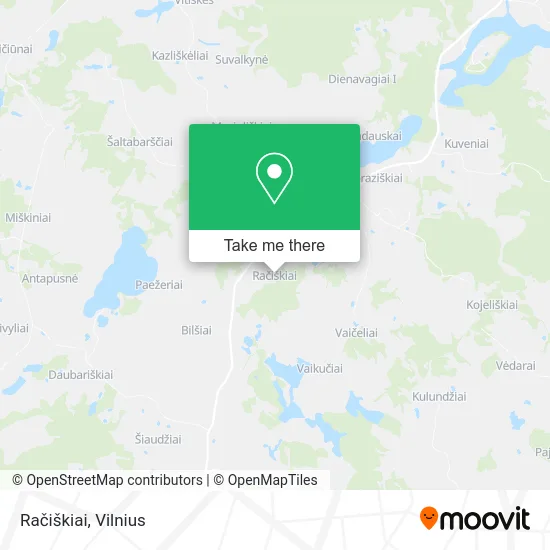 Карта Račiškiai