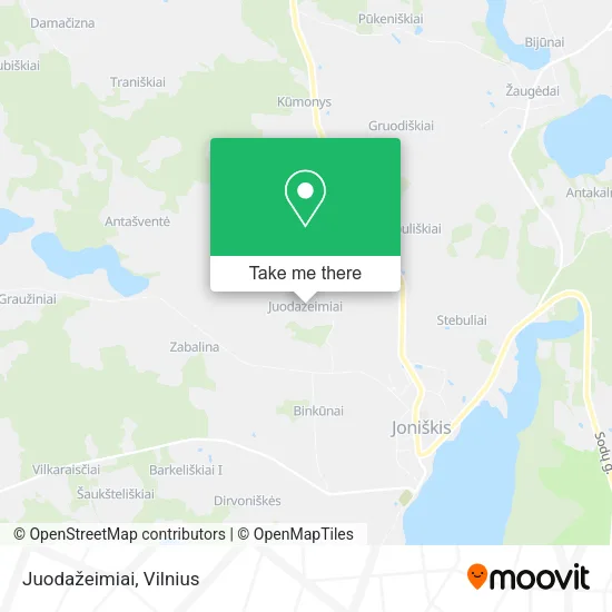 Карта Juodažeimiai