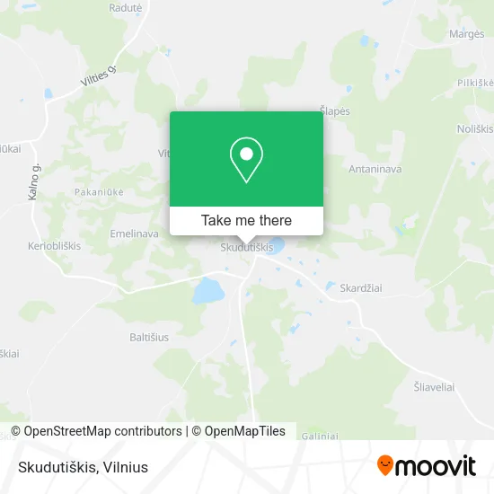Карта Skudutiškis