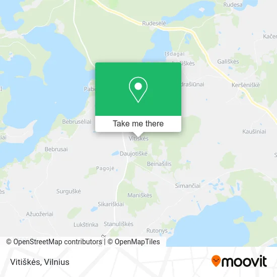 Карта Vitiškės