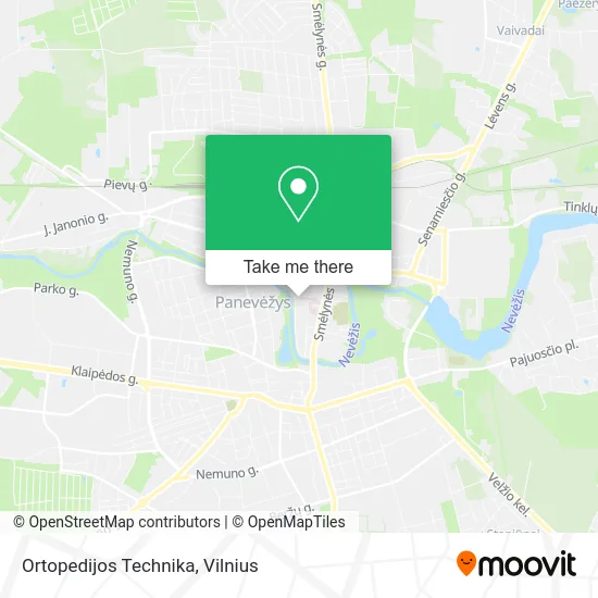 Карта Ortopedijos Technika