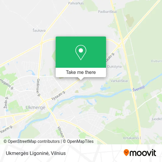 Карта Ukmergės Ligoninė