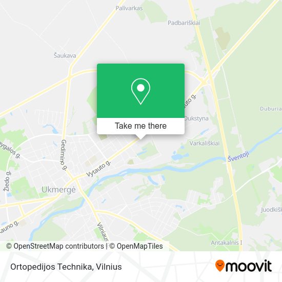 Карта Ortopedijos Technika