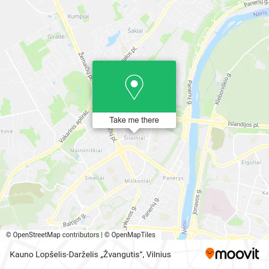 Kauno Lopšelis-Darželis „Žvangutis” map