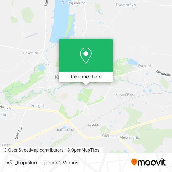 Карта Všį „Kupiškio Ligoninė“