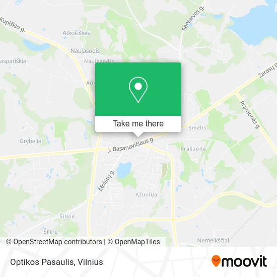 Карта Optikos Pasaulis