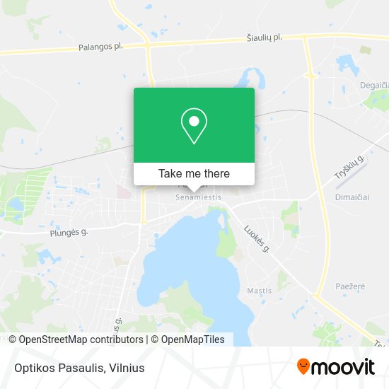 Карта Optikos Pasaulis
