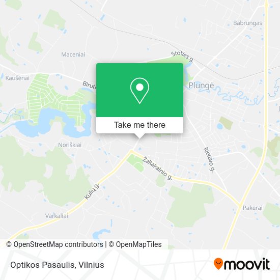 Карта Optikos Pasaulis