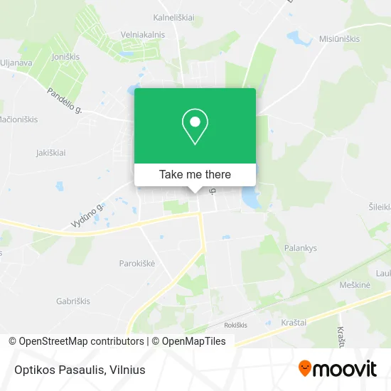 Карта Optikos Pasaulis