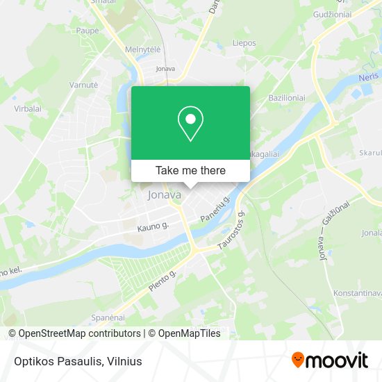 Карта Optikos Pasaulis