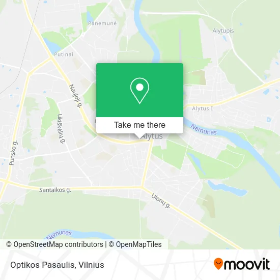 Карта Optikos Pasaulis
