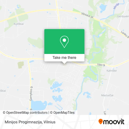 Карта Minijos Progimnazija