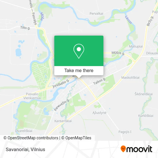 Карта Savanoriai