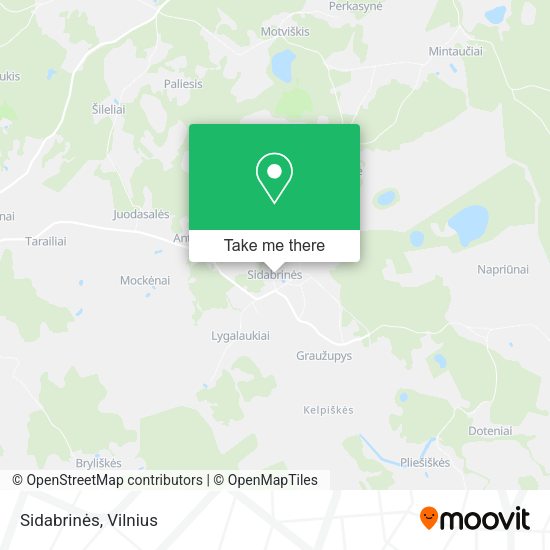 Карта Sidabrinės