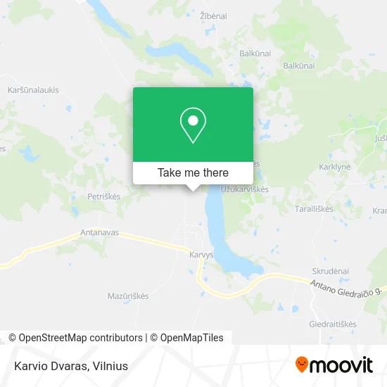 Карта Karvio Dvaras