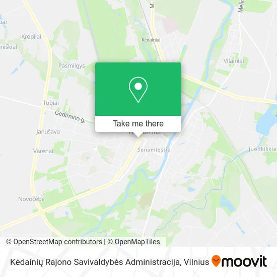 Карта Kėdainių Rajono Savivaldybės Administracija