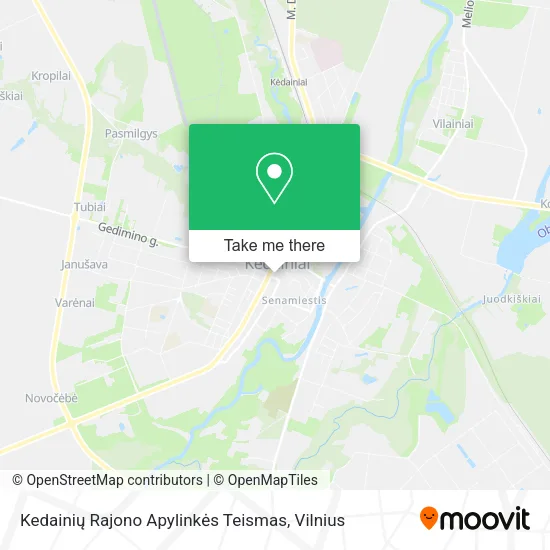 Карта Kedainių Rajono Apylinkės Teismas