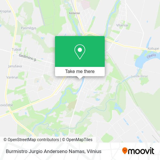 Карта Burmistro Jurgio Anderseno Namas
