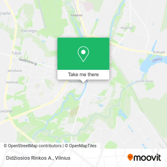 Карта Didžiosios Rinkos A.