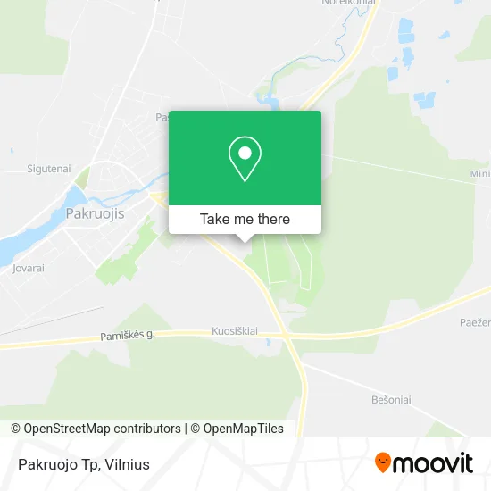 Карта Pakruojo Tp