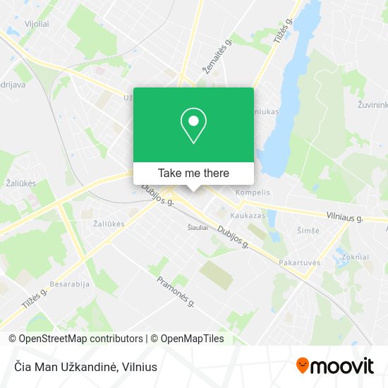 Карта Čia Man Užkandinė