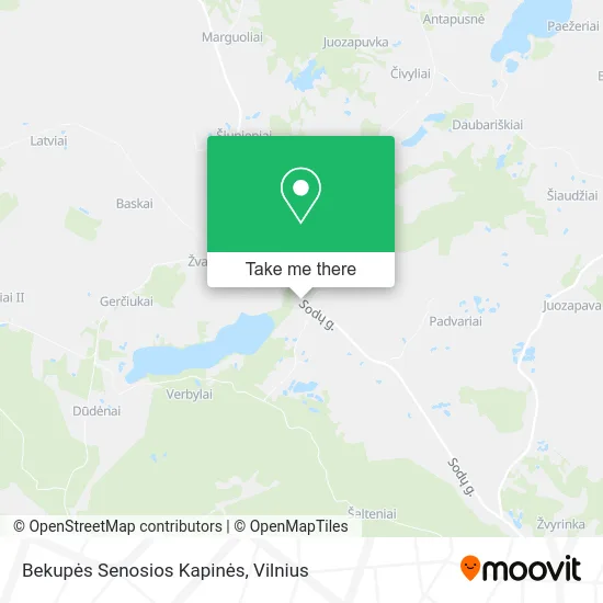 Карта Bekupės Senosios Kapinės