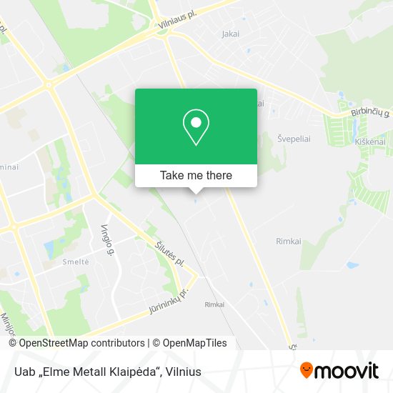 Карта Uab „Elme Metall Klaipėda“