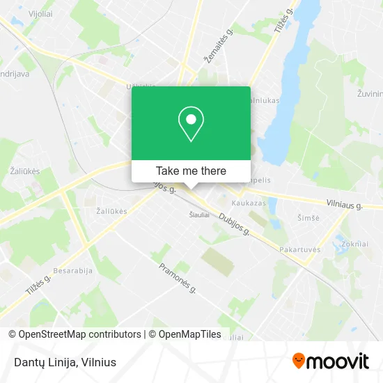 Карта Dantų Linija