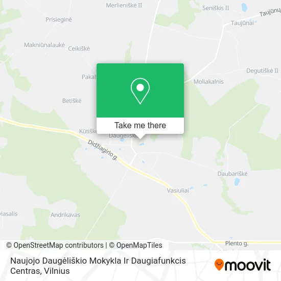 Карта Naujojo Daugėliškio Mokykla Ir Daugiafunkcis Centras